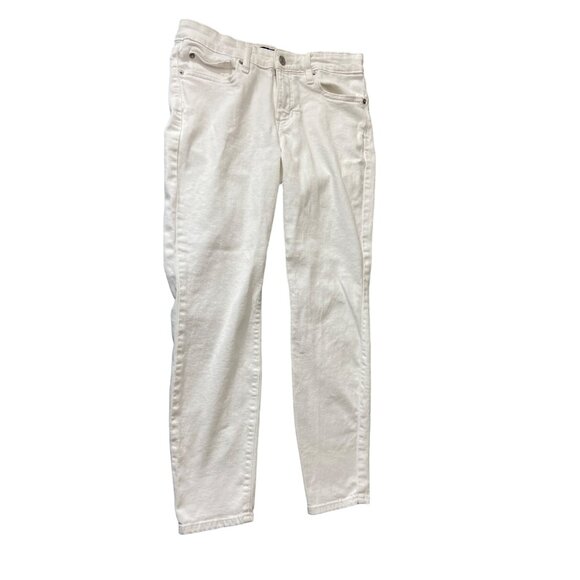 Gap Womens Denim Leggings 27 Regular White Stretch Skinny Fit Preppy Minimalist - Picture 1 of 7